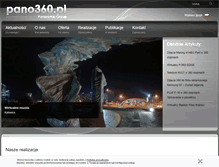 Tablet Screenshot of pano360.pl